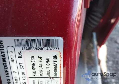 2012 Ford Focus Sel из США, поврежденный, VIN 1FAHP3M24CL437777